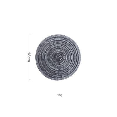 6 Set Linen Round Placemats or Coasters - Image 9