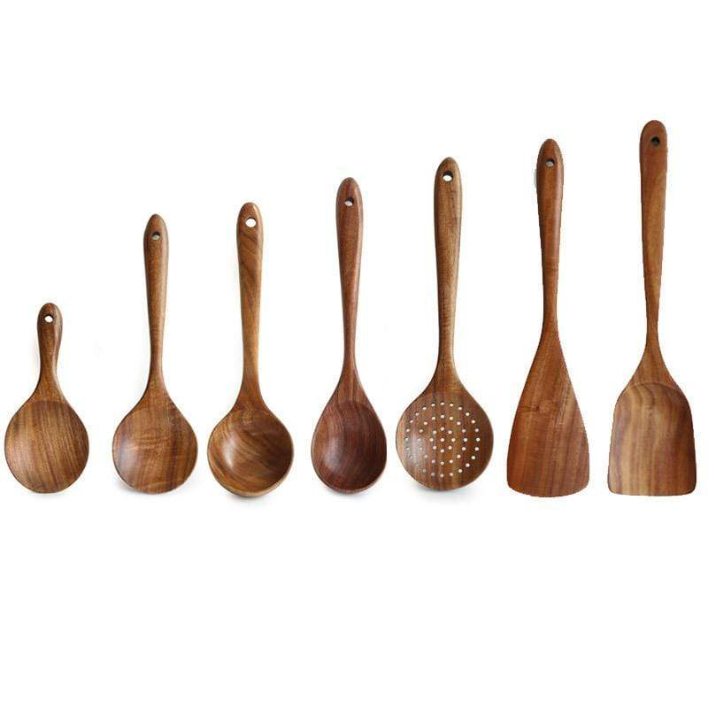 Utensilienset Aus Teakholz - Image 14