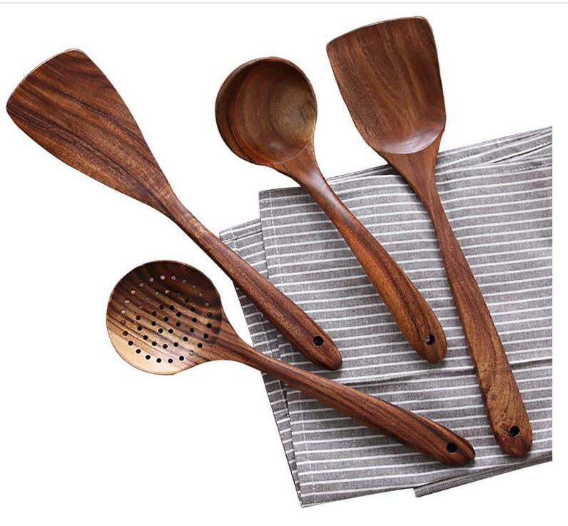 Utensilienset Aus Teakholz - Image 9